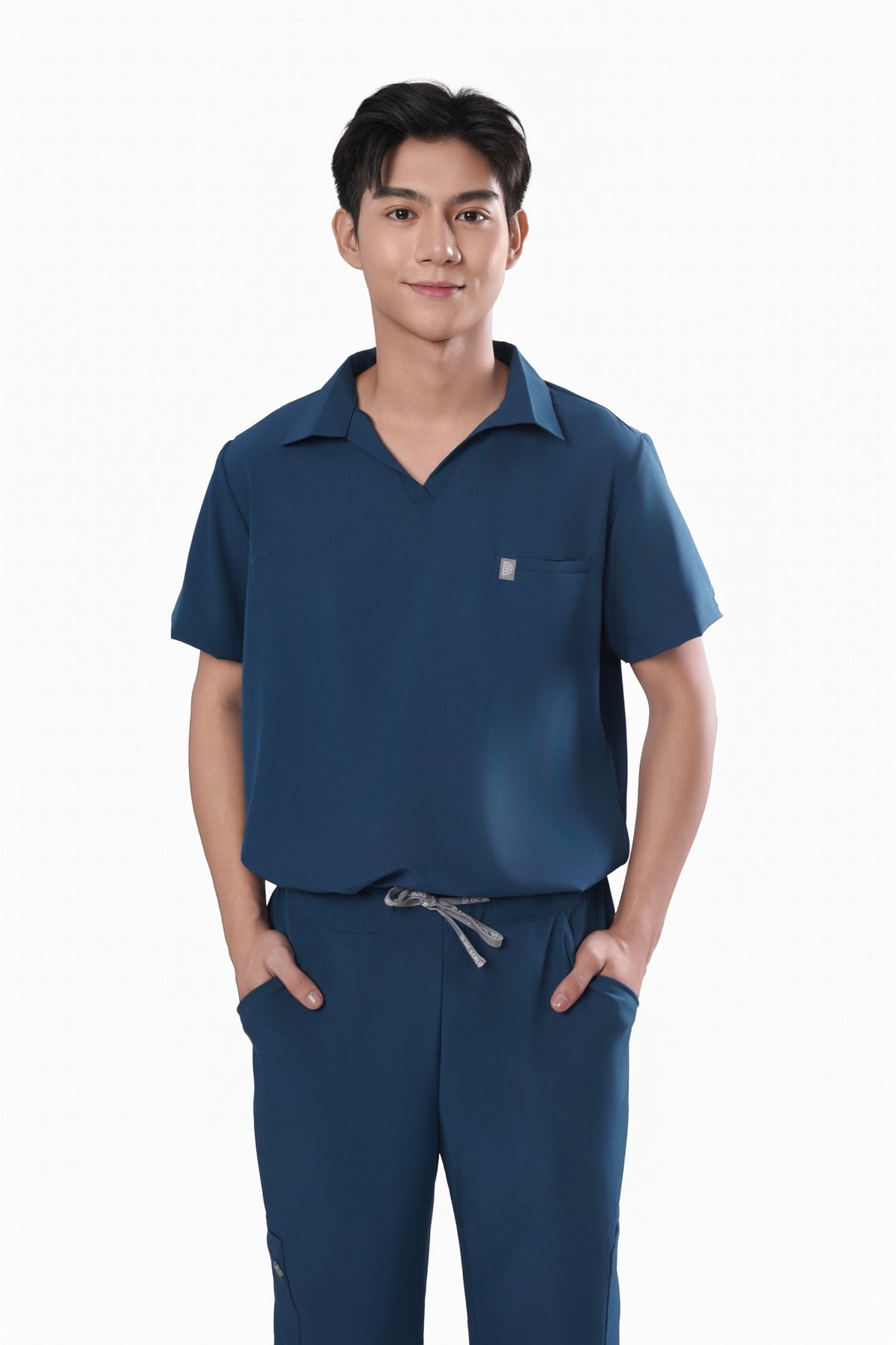 Men’s Durasmooth Johnny Shirt with Tapered Pants Set- Made to Order