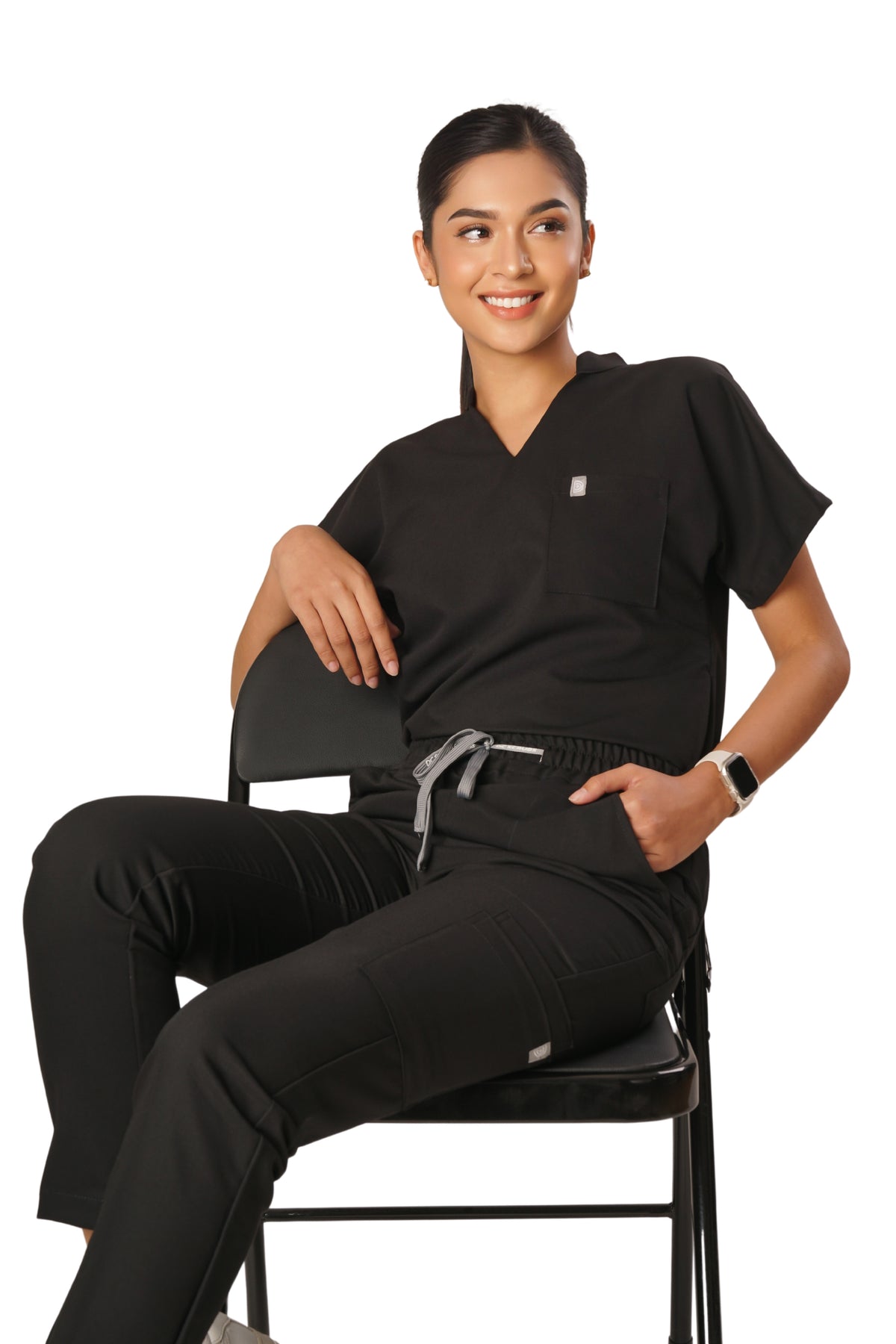 SOFTSTRETCH Women’s Chic Set (Chic Shirt with Garterized Tapered Pants)- Made to Order